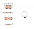 Sada brzdov�ch desti�ek&nbsp;TRW&nbsp;&dash;&nbsp;TRW GDB3626