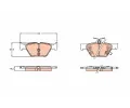 Sada brzdovch destiek TRW ‐ TRW GDB3639