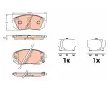 Sada brzdovch destiek TRW ‐ TRW GDB3642