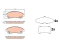 Sada brzdovch destiek TRW ‐ TRW GDB3644