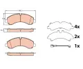 Sada brzdovch destiek TRW ‐ TRW GDB3645