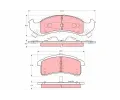 Sada brzdovch destiek TRW ‐ TRW GDB4000