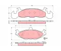 TRW Sada brzdovch destiek - kotouov brzda ‐ TRW GDB4003