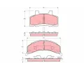 Sada brzdovch destiek TRW ‐ TRW GDB4005