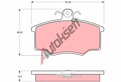 TRW Sada brzdov�ch desti�ek - kotou�ov� brzda TRW GDB403, GDB403