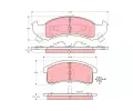Sada brzdovch destiek TRW ‐ TRW GDB4054