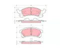 Sada brzdovch destiek TRW ‐ TRW GDB4097