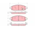 TRW Sada brzdovch destiek COTEC ‐ TRW GDB4136