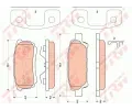 TRW Sada brzdovch destiek - kotouov brzda ‐ TRW GDB4143