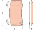 Sada brzdovch destiek TRW ‐ TRW GDB4171