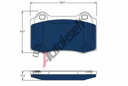 TRW Sada brzdov�ch desti�ek ELECTRIC BLUE TRW GDB4171BTE, GDB4171BTE