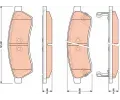 TRW Sada brzdovch destiek - kotouov brzda ‐ TRW GDB4172
