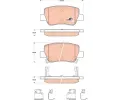 Sada brzdovch destiek TRW ‐ TRW GDB4175
