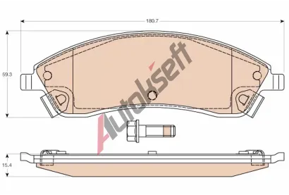 TRW Sada brzdových destiček TRW GDB4451, GDB4451 TRW Sada brzdových destiček TRW GDB4451, GDB4451