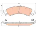 Sada brzdovch destiek TRW ‐ TRW GDB4454