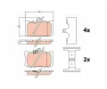 TRW Sada brzdovch destiek ‐ TRW GDB4460