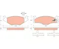 Sada brzdovch destiek TRW ‐ TRW GDB454
