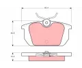Sada brzdovch destiek TRW ‐ TRW GDB466