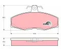 TRW Sada brzdovch destiek COTEC ‐ TRW GDB473