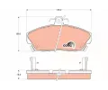 TRW Sada brzdovch destiek COTEC ‐ TRW GDB496