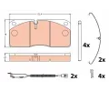 Sada brzdovch destiek TRW ‐ TRW GDB5005