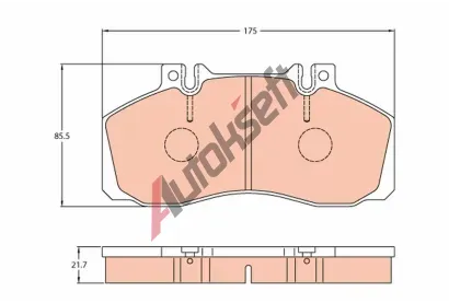 TRW Sada brzdovch destiek PROEQUIP TRW GDB5050, GDB5050