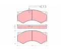 Sada brzdovch destiek TRW ‐ TRW GDB5054