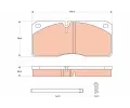 Sada brzdovch destiek TRW ‐ TRW GDB5058