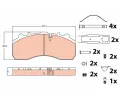 TRW Sada brzdovch destiek PROEQUIP ‐ TRW GDB5067