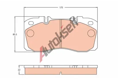 TRW Sada brzdových destiček PROEQUIP TRW GDB5068, GDB5068 TRW Sada brzdových destiček PROEQUIP TRW GDB5068, GDB5068
