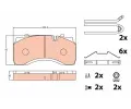 Sada brzdovch destiek TRW ‐ TRW GDB5084