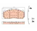 TRW Sada brzdovch destiek PROEQUIP ‐ TRW GDB5086