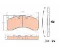 TRW Sada brzdovch destiek ‐ TRW GDB5098