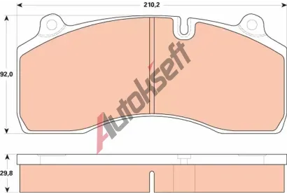 TRW Sada brzdovch destiek PROEQUIP TRW GDB5100, GDB5100