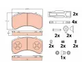 Sada brzdovch destiek TRW ‐ TRW GDB5110