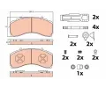 Sada brzdovch destiek TRW ‐ TRW GDB5111