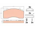 Sada brzdovch destiek TRW ‐ TRW GDB5114