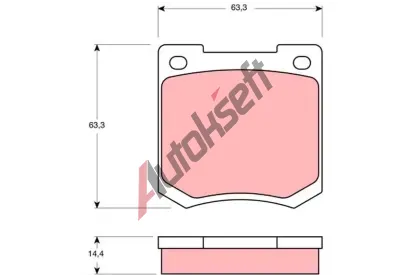 TRW Sada brzdov�ch desti�ek TRW GDB535, GDB535