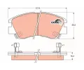 TRW Sada brzdovch destiek COTEC ‐ TRW GDB729