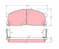 Sada brzdovch destiek TRW ‐ TRW GDB737