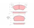 Sada brzdov�ch desti�ek&nbsp;TRW&nbsp;&dash;&nbsp;TRW GDB769