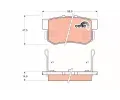 TRW Sada brzdovch destiek COTEC ‐ TRW GDB774