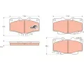 TRW Sada brzdovch destiek COTEC ‐ TRW GDB797