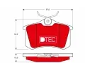 TRW Sada brzdovch destiek DTEC COTEC ‐ TRW GDB823DTE