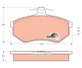 TRW Sada brzdovch destiek COTEC ‐ TRW GDB826