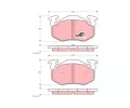 TRW Sada brzdovch destiek COTEC ‐ TRW GDB905