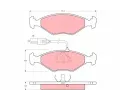 Sada brzdovch destiek TRW ‐ TRW GDB960