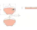 TRW Sada brzdovch destiek COTEC ‐ TRW GDB976