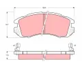TRW Sada brzdovch destiek - kotouov brzda ‐ TRW GDB989