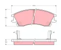 TRW Sada brzdovch destiek - kotouov brzda ‐ TRW GDB992